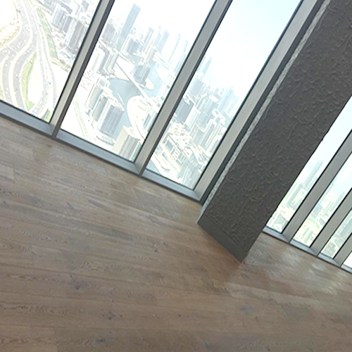 free floating wooden flooring in Wow hotel Dubai